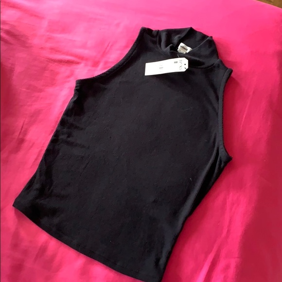 black turtle neck tank top - Picture 2 of 2